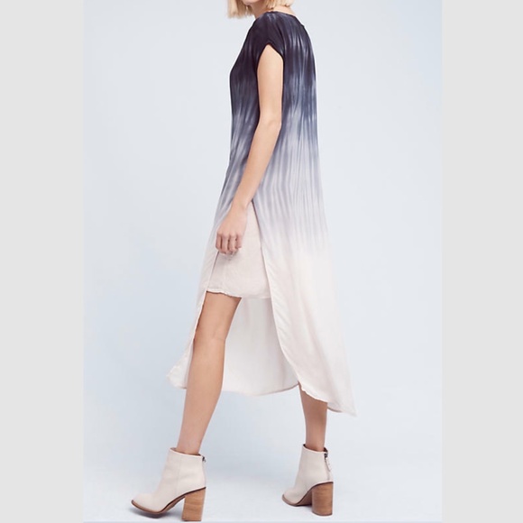 NEW Anthropologie Cloth & Stone Dip Dye Tunic Dress - Picture 2 of 12
